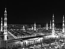 Prophet's Mosque Exterior Lighting in Medina, Saudi Arabia