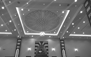 Prophet's Mosque Interior Lighting Medina, Saudi Arabia (Masjed Imam's Chandelier LED Bulb White Color)