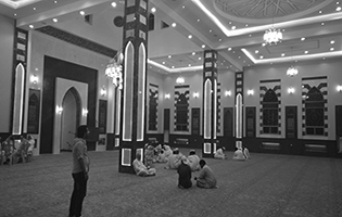 Shuran Mosque Interior Lighting Medina, Saudi Arabia