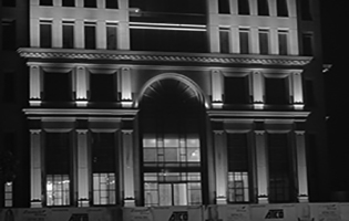 Zamil Tower Exterior Lighting Khobar, Saudi Arabia (LED Wall Washers Warm White for Building)