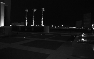 Zamil Tower Exterior Lighting Khobar, Saudi Arabia (LED Garden Warm White, Blue & LED Floor Recessed White Colors for Landscape)