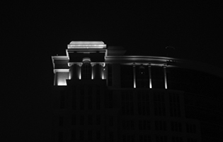 Zamil Tower Exterior Lighting Khobar, Saudi Arabia (LED Wall Washers Warm White for Crown)