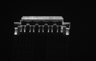 Zamil Tower Exterior Lighting Khobar, Saudi Arabia (LED Wall Washers Warm White for Crown)